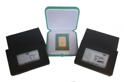 Boxes for diamonds, bullion and precious seals